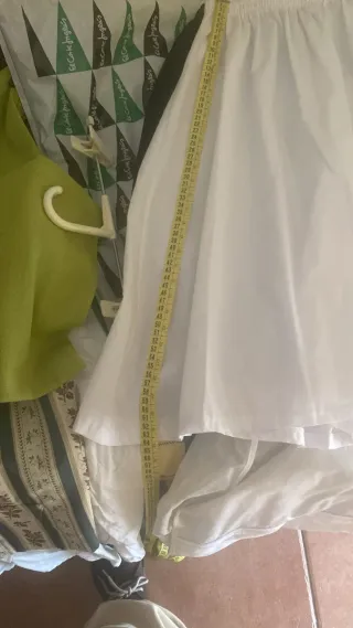 Traje de fallero beige y verde