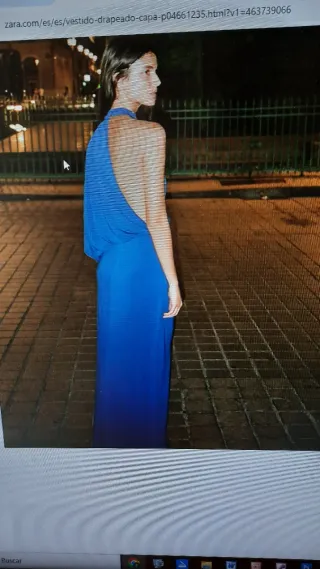 Vestidazo Zara azulón XS