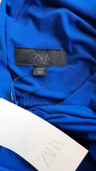 Vestidazo Zara azulón XS