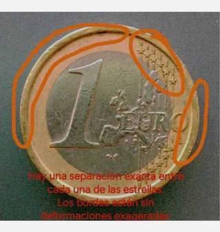 Moneda 1 Euro Italia 2002 Hombre Vitruvio
