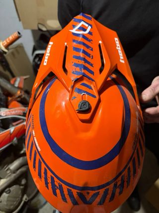 Conjunto Moto Cross Fox y casco hebo.