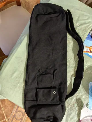 Funda para esterilla de yoga o pilate negra 60x15