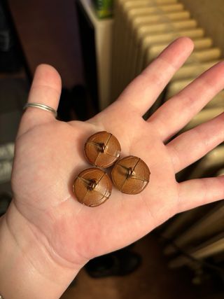 3 Bottoni Nuovi Ma Vintage Uguali,Sono Introvabili