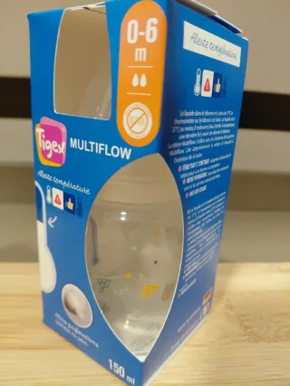 Biberón Tigex Multiflow 150ml 0-6m