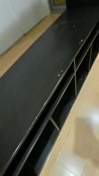 Mueble TV madera negro