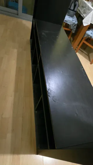 Mueble TV madera negro