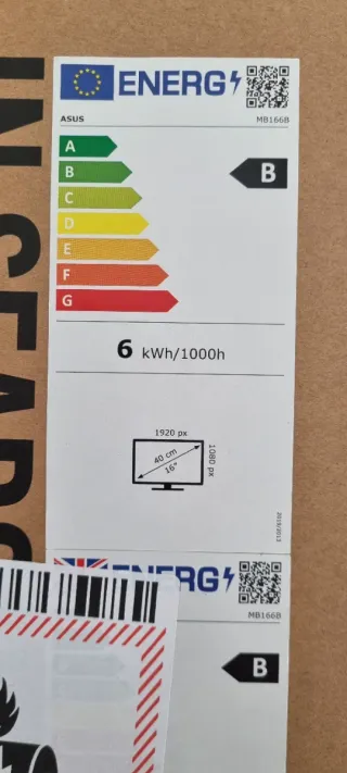 Monitor Portátil Asus ZenScreen MB166B