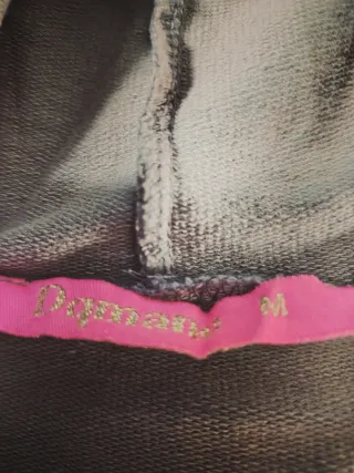 Jersey largo con capucha verde talla única