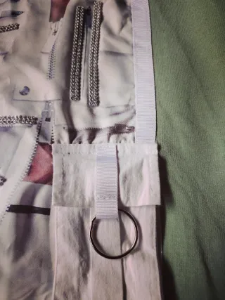 Jersey largo con capucha verde talla única