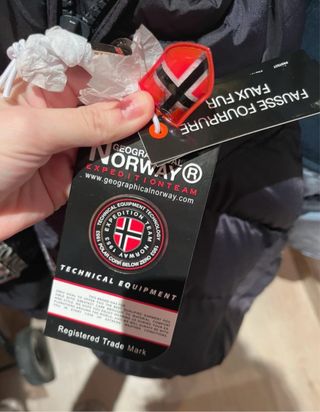 Abrigo Geographical Norway Negro