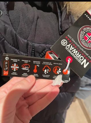 Abrigo Geographical Norway Negro