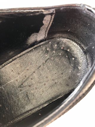 Scarpe stringate nere con borchie