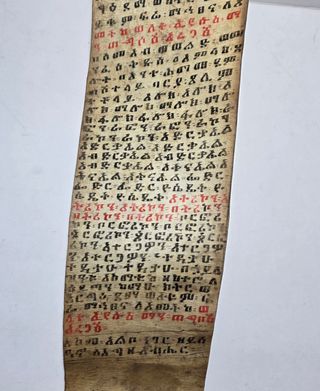 Rotolo Magico Etiope Pergamena XIX Secolo