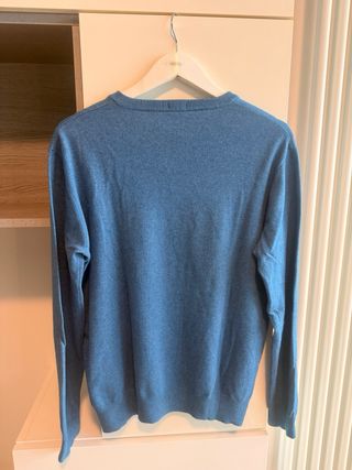 Maglione Uomo Giorgio Armani V-Neck Blu Taglia M
