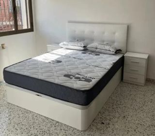 Pack Dormitorio Canapé Colchón Mesitas Armario +