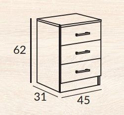 Pack Dormitorio Canapé Colchón Mesitas Armario +