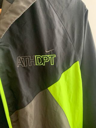 Chaqueta PantaloneNike Deportiva Negra y Verde Set