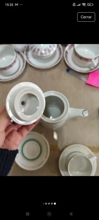 Juego de café porcelana