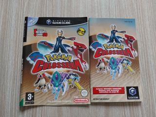 MANUAL + COPERTINE POKEMON COLOSSEUM GAMECUBE