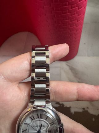 Reloj Cartier Plata y Blanco 33mm