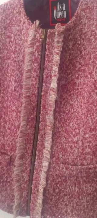 Traje de falda  As a Queen Tweed Rosa