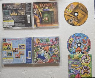 PS1 Tomb Raider + PaRappa the Rapper (Giappone)