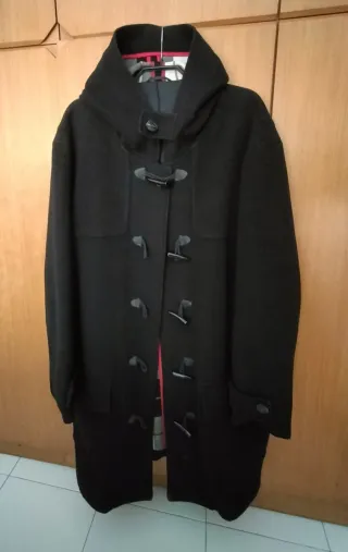 Chaquetón/Trenka Lana Vintage azul marino