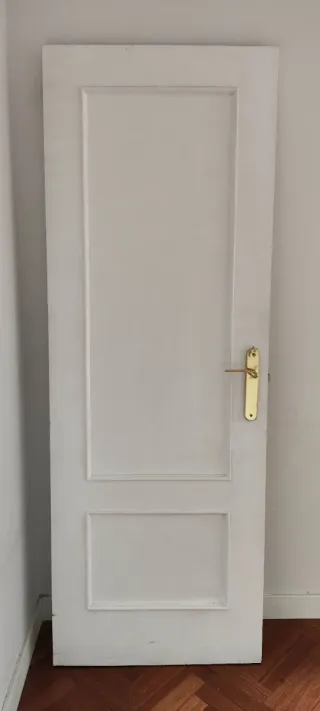 Puerta interior madera pintada 203x70 y 203x60