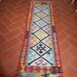 Tappeto Kilim Multicolor Lana