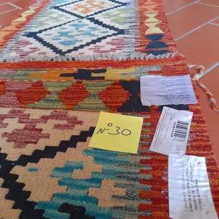 Tappeto Kilim Multicolor Lana
