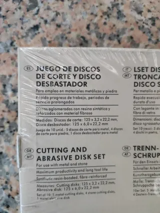 30 discos de corte Parkside 125mm, O individuales