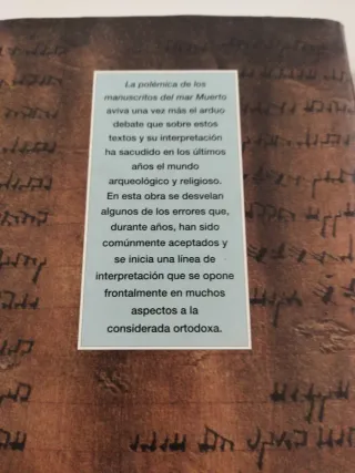 Libros Polémica  Escandalo Manuscritos Mar Muerto