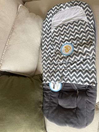 Saco universal silla paseo gris zigzag NUEVA