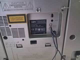 Radio Sanyo Vintage Plata y Azul