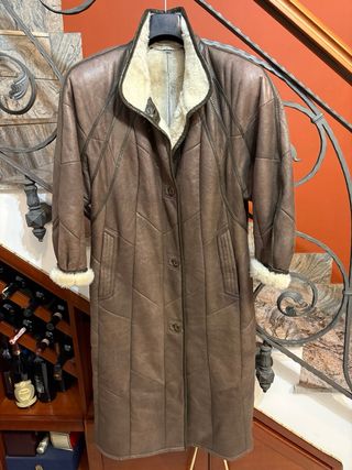 Cappotto montone shearling donna vintage