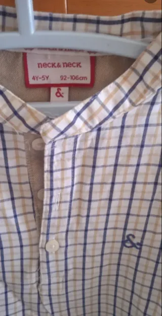 Camisa cuello mao Neck & Neck 4Y-5Y