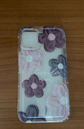 Funda iPhone 11 Flores Transparente