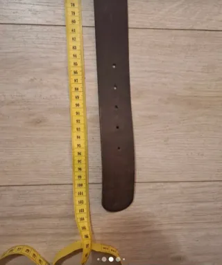 Cintura Donna in Pelle Marrone con Fibbia Decorata