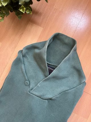 Jersey Springfield de algodón verde