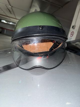 Casco Jet Vintage con Diseño de Granada Christian