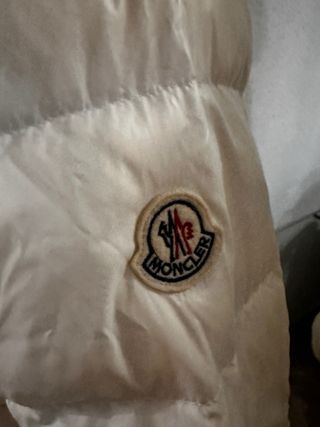 Chaqueta Moncler Blanca Talla M