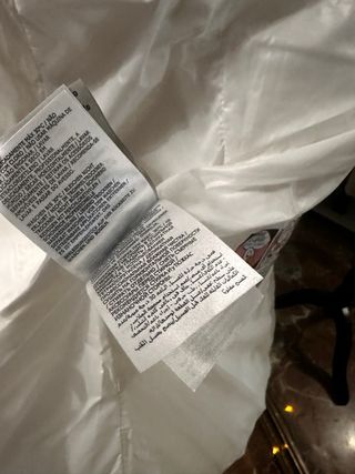 Chaqueta Moncler Blanca Talla M