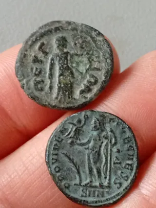 ≡ Lote espectacular 2 monedas romanas