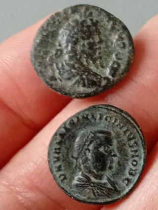 ≡ Lote espectacular 2 monedas romanas