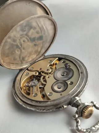 Reloj de Bolsillo Antiguo de Plata