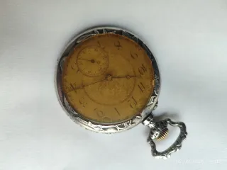 Reloj de Bolsillo Antiguo de Plata