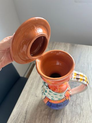 Pareja Jarrones Cerámica Portuguesa