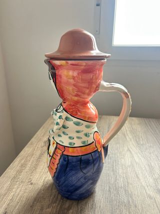 Pareja Jarrones Cerámica Portuguesa