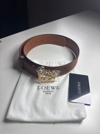 Cinturón Loewe Anagram Marrón 95cm