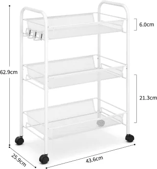 Carrello Organizzatore Cucina 3 Livelli